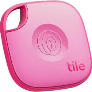 Tile by Life360 Mate (2024) Bluetooth Tracker, Keys Finder and Item Locator for Keys, Bags and More. Phone Finder. Both iOS and Android Compatible. 1-Pack (Pink Punch)