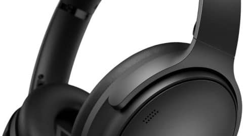 Bose QuietComfort Bluetooth Headphones, Wireless Headphones with Active Over Ear Noise Cancelling and Mic, Deep Bass, Up to 24 Hours of Playtime, Black