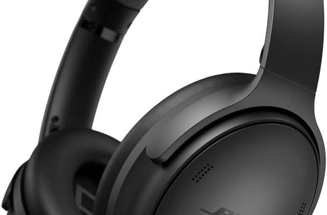 Bose QuietComfort Bluetooth Headphones Wireless Headphones with Active Over Ear Noise Cancelling and Mic Deep Bass Up to 24 Hours of Playtime Black