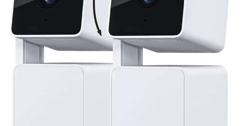 WYZE Cam Pan v3 IndoorOutdoor IP65 Rated 1080p PanTiltZoom Wi Fi Smart Home Security Camera with Color Night Vision 2 Way Audio Compatible with Alexa Google Assistant White 2 Pack