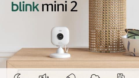 Blink Mini 2 (Newest Model)  Home Security & Pet Camera(s) with HD video, color night view, motion detection, two-way audio, and built-in spotlight  1 camera (White)