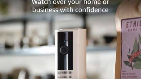 Ring Indoor Cam (newest model)  Home or business security in 1080p HD video, White