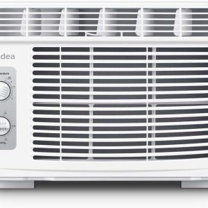 Midea 5,000 BTU EasyCool Small Window Air Conditioner - Cool up to 150 Sq. Ft. with Easy-to-Use Mechanical Controls and Reusable Filter, Perfect for Small Bedroom, Living Room, Home Office