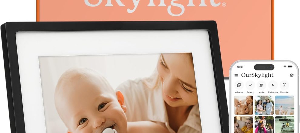 Skylight Frame WiFi Digital Picture Frame Customer Support Touch Screen Digital Photo Frame with Easy Setup Photo Gifts for Parents and Grandparents 10 Inch Black