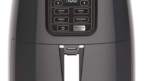 Ninja Air Fryer, Roast, Bake, Air Fry, Roast, Broil, Reheats, & Dehydrates, 4-in-1, Fries, Frozen Food, Veggies, and Juicy Meat, Less Oil, Easy Meals, Healthy Meals, Compact, 4 QT, Grey, AF101