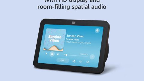 Amazon Echo Show 8 (newest model), With Spatial Audio, Smart Home Hub, and Alexa, Charcoal