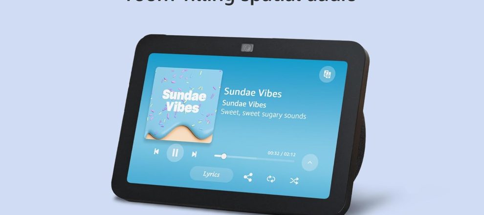 Amazon Echo Show 8 newest model With Spatial Audio Smart Home Hub and Alexa Charcoal