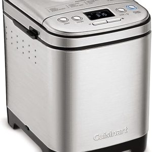 Cuisinart Bread Maker Machine, Compact and Automatic, Customizable Settings, Up to 2lb Loaves, CBK-110NAS