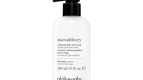 philosophy microdelivery exfoliating daily facial wash - with fine grain desert earth & gentle amino acids - scrubs away impurities & dead skin cells to alleviate dryness and rough texture