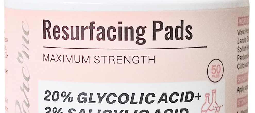 Glycolic Acid 20 Salicylic Acid 2 Exfoliating Pads 50 Count HSA FSA Eligible Peel Wipes for Facial Cleansing Resurfacing Brightening Blemish Control Revealing Clear Radiant Youthful Skin