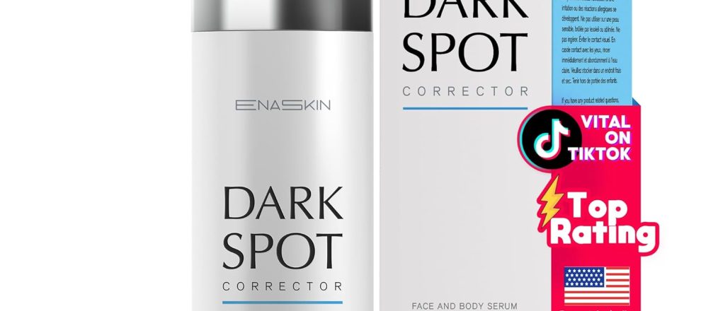 EnaSkin Dark Spot Remover Face Body Serum Age Spot Sun Spot Freckles Melasma Brown Spot Advanced Formula with Niacinamide for Women and Men 10 Fl Oz