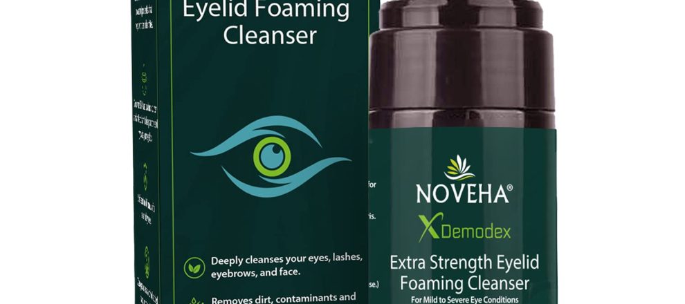 Demodex Eyelid Cleanser Foam | Extra Strength Tea Tree Oil Formula | Daily Face Wash For Eyelash Demodex MGD Stye Eyes Eye Irritations Skin Dryness 338 fl oz 100ml