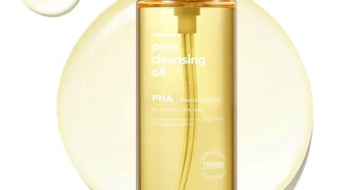 Hanskin Pore Cleansing Oil, Oil Cleanser for Face, Makeup Blackhead Sebum Remover, Korean Deep Pore Cleanser for Sensitive Skin [PHA] (10.14 oz)