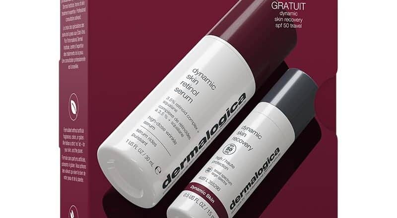 Dermalogica Dynamic Defense Duo Retinol Face Serum and SPF Moisturizer Skin Care Set Reduce the Signs of Skin Aging
