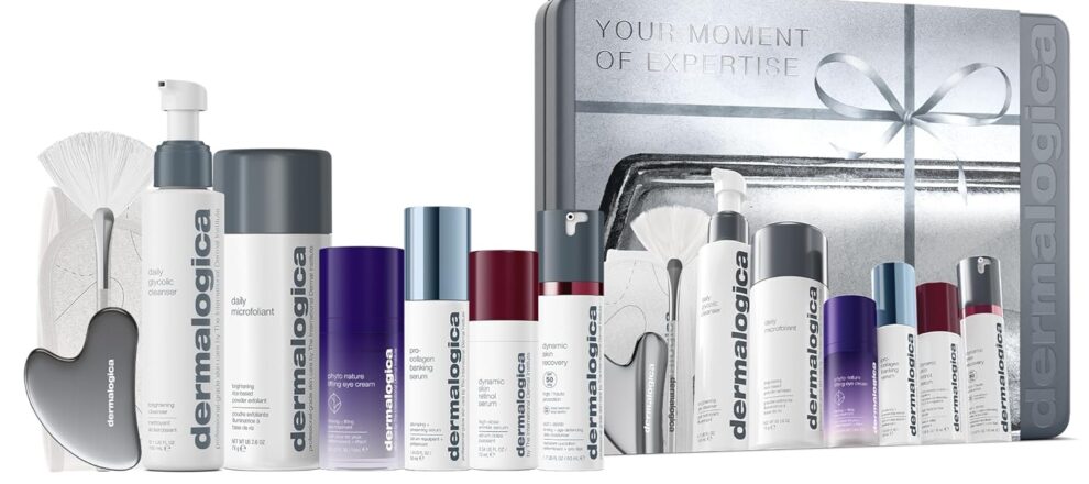 Dermalogica Your Moment of Expertise Expert Level Skin Care Routine Set Includes 6 Products Headband Gua Sha Fan Brush