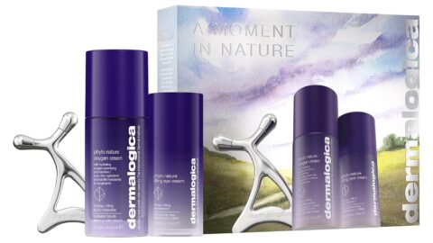 Dermalogica A Moment in Nature  Face Cream + Eye Cream Duo Set with Gua Sha Skin Roller, Reduce the Appearance of Skin Aging, 1.7 + 0.5 Fl Oz