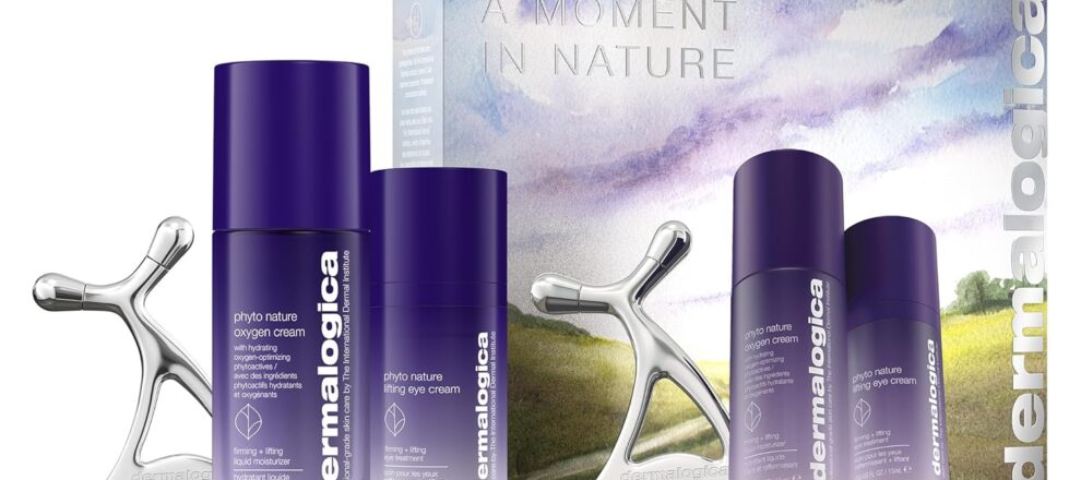 Dermalogica A Moment in Nature Face Cream + Eye Cream Duo Set with Gua Sha Skin Roller Reduce the Appearance of Skin Aging 17 + 05 Fl Oz