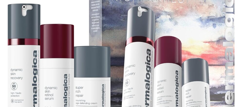 Dermalogica A Goodnights Rest Day to Night Skincare Routine Set Includes SPF Moisturizer Face Serum and Deep Moisturizer 17 + 034 + 05 Fl Oz