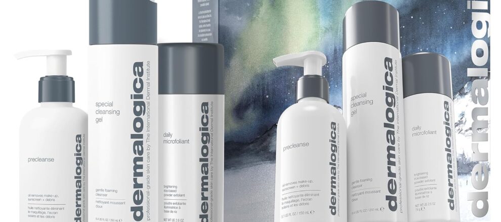 Dermalogica Let It Glow Facial Cleansing Skincare Set Includes Full Sized PreCleanse Special Cleansing Gel and Daily Microfoliant