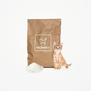 Sustainable and biodegradable cat litter