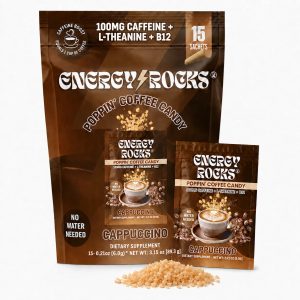Cappuccino instant caffeine candy