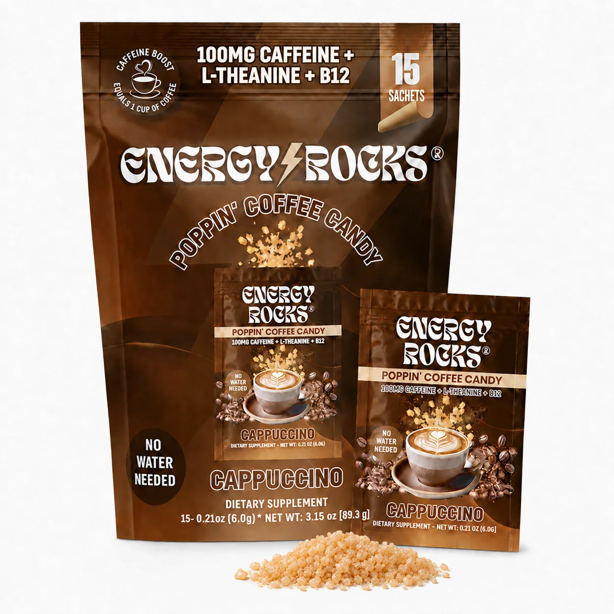 Cappuccino Instant Caffeine Candy - Gabal Global Group Cappuccino instant caffeine candy