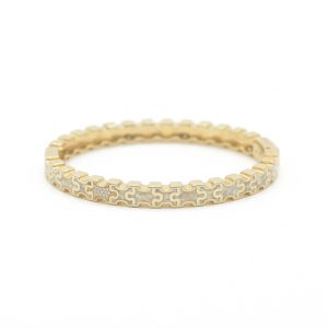 Linked in love pearl bracelet
