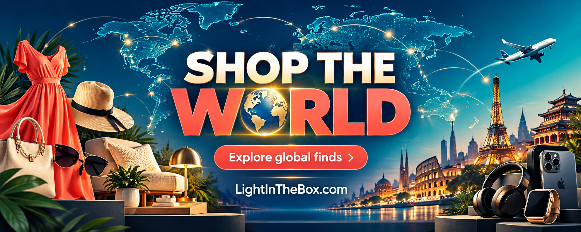 Shop the World — explore global finds at LightInTheBox